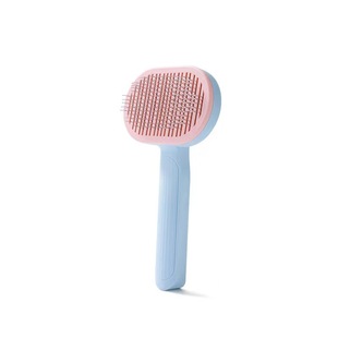 Pet products hair removal massage comb cat comb one-key hair removal cleaning hair removal comb self-cleaning comb stainless steel needle comb