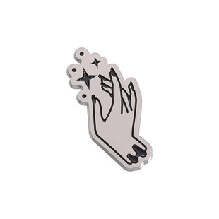 Dark Punk Round suit Series Metal Brooch Clothing Accessories Collar Pin Badge