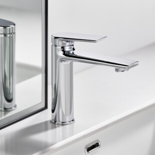 Gun gray washbasin faucet hot and cold toilet bathroom basin basin basin sink splash proof all copper faucet