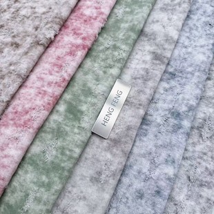 Tie-dye punching crochet Denim blue sky white clouds wash water fabric pants skirt coat clothing bags fabric wholesale