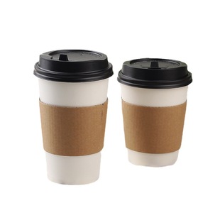 Baiyi Disposable Thickened Anti-scalding 80 Caliber Kraft Paper Cup Set 90 Caliber Commercial Paper Cup Set