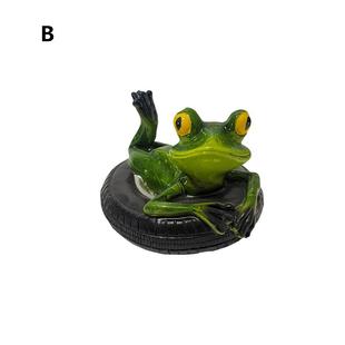Frog turtle courtyard pond floating animal plant ornaments pool simulation decoration in stock