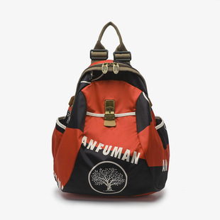 Anfman New Ethnic Style Women's Shoulder Bag Shoulder Crossbody Bag Waterproof Oxford Cloth Backpack