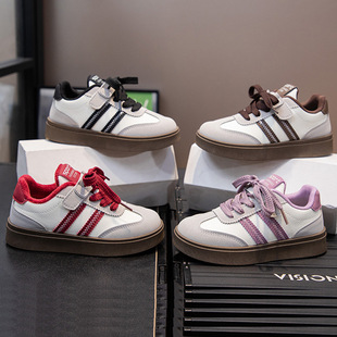 Girls' Board Shoes Soft-soled Children's sneaker Spring and Autumn New Arrival Boys Casual Shoes All-match Non-slip Girls' De-training Shoes