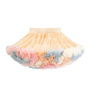 Girls' Autumn Knitted Sweater Coat Baby's Western Princess Skirt Sweater Children's Autumn Rabbit Skirt One-Year-Old Dress