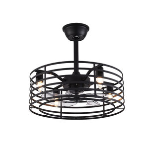 Cross-border independent station fan light ceiling fan light led living room dining room 110V lamps