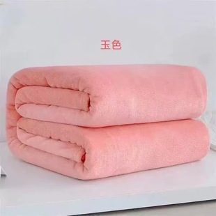 Solid Color Flannel Thickened Blanket Opening Gift Blanket Coral Blanket Gift Boxed Air Conditioning Blanket Factory Direct Supply