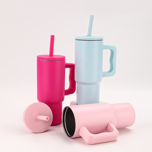 Amazon трансграничная большая емкость 24oz автомобильная чашка с ручкой из нержавеющей стали изолятор кружка автомобильное пиво ледяной кубок