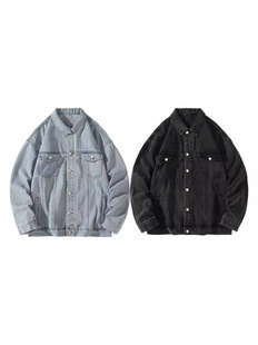 LKTM Men's# Denim Coat Men's Trendy Brand Ins Teenager Loose Casual All-match Work Jacket Student Top