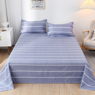 Winter sheets single 1.2 m 1.5m single student dormitory simple sanding non-cotton double gray sheets