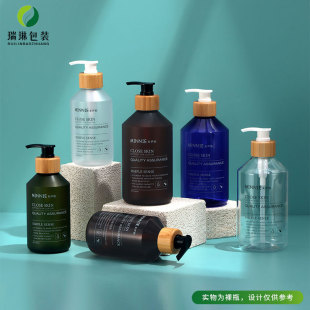 in stock 300ml oblique shoulder bottle frosted PET press lotion bottle hand sanitizer bottle high color value 500ml