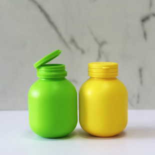 Color plastic bulb tear cap bottle pe grenade tablet desiccant bottle grenade solid powder bottle packaging barrel