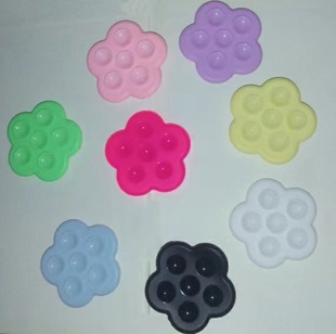 Flower suction cup airbag holder mobile phone silicone suction cup adhesive retractable folding mobile phone holder