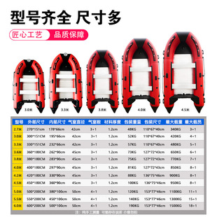 Factory Direct Sales 2.7m Thickened Rubber Boat Wear-Resistant Assault Boat Flood Prevention Rescue Boat