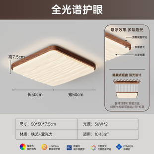 Zhongshan Lighting Manufacturer Direct Sales Home Decoration Lighting Living Room Main Light Bedroom Dining Room Modern Simple High-End Ceiling Light