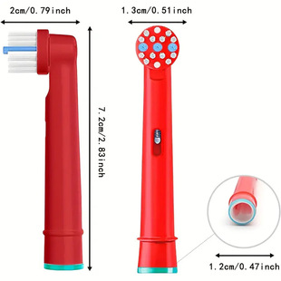 Four-color mini round head EB10A/EB10-4 soft fur children's fitting oral Euro B neutral electric toothbrush