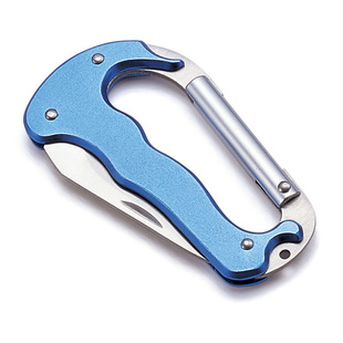 Factory direct multi-function mountaineering buckle D type aluminum alloy buckle portable quick hanging safety buckle