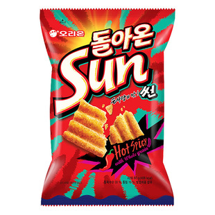 South Korea Imported Food Haoliyou Sun Corn Chips Spicy Garlic Flavor Internet Celebrity Wave Potato Chips Puffed Zero Food