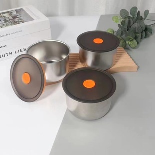 Stainless Steel Thickened Preservation Box Food Grade Sealed Lid Large Capacity Rectangular Picnic Portable Box Refrigerator Oven