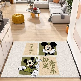 Cartoon Mickey Entrance Non-slip Mud Scraping Foot Mat Dirt-resistant Easy to take care of Floor Mat Cutting Factory Straight Hair
