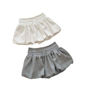 White Flower Bute Skirt Pants Women's Summer Skirt Casual All-match A- line Staggered Mid-waist Short Skirt Tutu Skirt