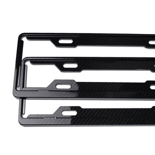Blue brand aluminum alloy license plate frame license plate frame carbon fiber coated license plate frame license plate frame auto parts supplies