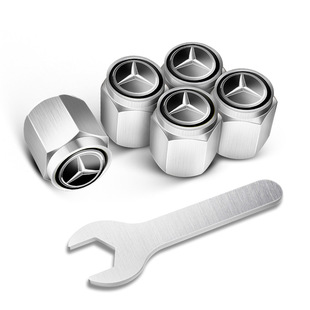 Anti-theft car tire nozzle cap valve cap electric motorcycle tire core cover metal dustproof cap Universal