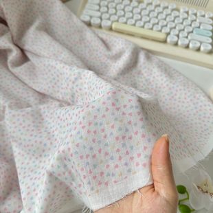 Хлопок двухслойная пряжа цифровая ткань с принтом цветной мини-любовная пижама домашняя одежда женская одежда для детей и детей