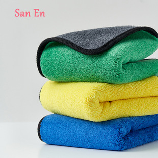 Car wash towel coral fleece absorbent car cleaning cloth special car cleaning gas station gift towel wholesale factory