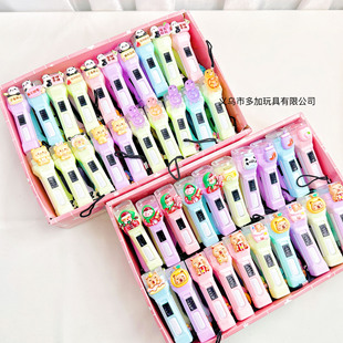B cartoon flashlight boxed style variety mini flashlight portable children's toys school gift