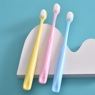 Children's ten thousand soft bristle toothbrush single pack 5-12 years old baby baby ten thousand soft bristle toothbrush long Wholesale