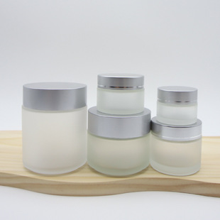 Frosted Glass Cream Bottle Cosmetics Split Empty Bottle Face Cream Eye Cream Sample Sealed Bottle Body Cream Sunscreen Cream Bottle