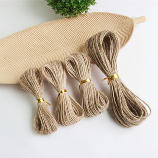 20 m Natural Hemp Rope Three Strand Thick Hemp Rope Vintage Gardening Decoration Rope DIY Woven Rope Tag Rope Straight