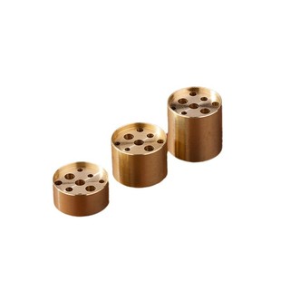 Pure Brass Nine-hole Line Incense Small Incense Insertion Base Porous Household Incense Stove Incense Holders Incense Dao Tools and Supplies