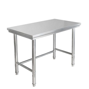 Stainless steel table extra-thick 304 double-layer workbench chopping board table kitchen table single floor table 3 gas tank operating table