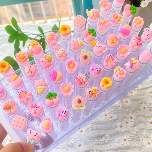 New Mini Cartoon Tube Mascara Brush Transparent Tube Mascara Brush with Tube Crystal Mascara Brush with Tube Eyelash Brush