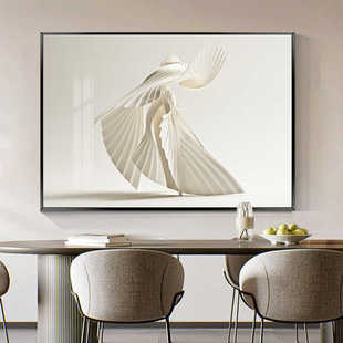 Modern Minimalist Restaurant Decorative Painting Horizontal Dining Hall Hall Hanging Painting Light Luxury Living Room Background Wall Door Shoe Cabinet Mural Painting