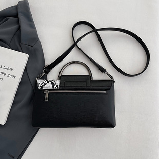 European and American Snake Pattern Women's Envelope Bag Clutch Bag High-End Fashion Large-Capacity Handbag Casual Trendyy Cross-Body Bag
