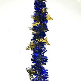 Cross-border Christmas Golden Butterfly Flower Holiday Background Decorations Wedding Wool Mall Interior Decoration Wholesale