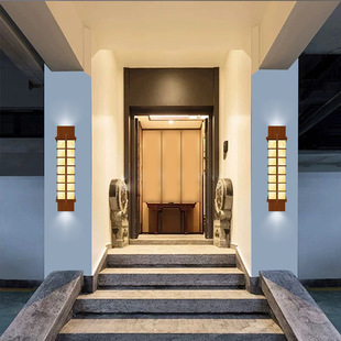 Manufacturer Customized Outdoor Courtyard Gate Landscape Lamp Simple Stainless Steel Imitation Marble House Garden Waterproof Wall Lamp