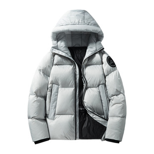 Cross-border Winter New White Duck Down Hooded Casual Down Jacket 2024 Windproof Warm Fashion All-match Jacket