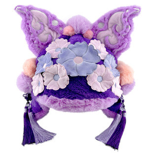 Bear fun wild Chinese style animal plush animal winter ski helmet cap cover decoration outdoor sports Spring Festival Universal