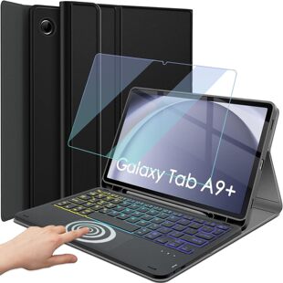 Применимо для Samsung Galaxy Tab A9Plus подсветка сенсорной панели клавиатуры кожаный чехол A9 X210/X216/X218