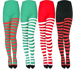 European and American Christmas Halloween Striped Colorful Sexy Party Masquerade Decoration Props Fashion Long Pants