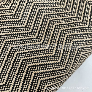 Factory Direct PP woven cloth wave pattern jacquard solid wear-resistant shoes and hats special material straw bag fabric