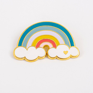 Customized Metal Badge, Enamel Paint Badge, Logo, Glue School Badge, Commemorative Badge, Custom-Made Creative Cartoon Brooch