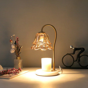 Aromatherapy melting wax lamp romantic European marble melting candle lamp indoor table lamp aromatherapy candle dimming lamp melting candle lamp