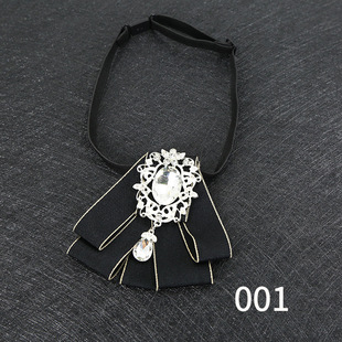 Business wear collar flower Japanese style trendy women's bow tie collar accessories bow professional work bow tie collar flower