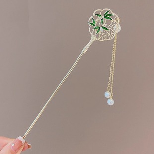 Children's Hair Hairpin New Chinese Style Hairpin Women's Antique Horse-faced Skirt Accessories Girls' Hanfu Headwear High-end Style