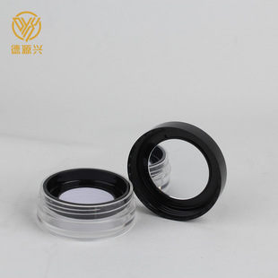 Flap elastic net powder box honey powder box baby talcum powder empty distribution box mini powder puff blush bottle with mirror